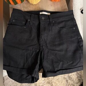 Levi's Women's Black Jean Shorts